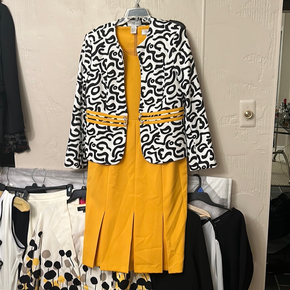 Two piece suit, dress and jacket